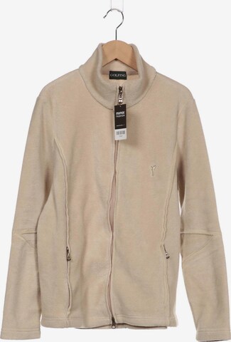 Golfino Sweatshirt & Zip-Up Hoodie in XL in Beige: front