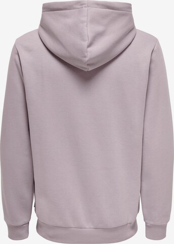 Only & Sons Regular Fit Sweatshirt 'Ceres' in Lila