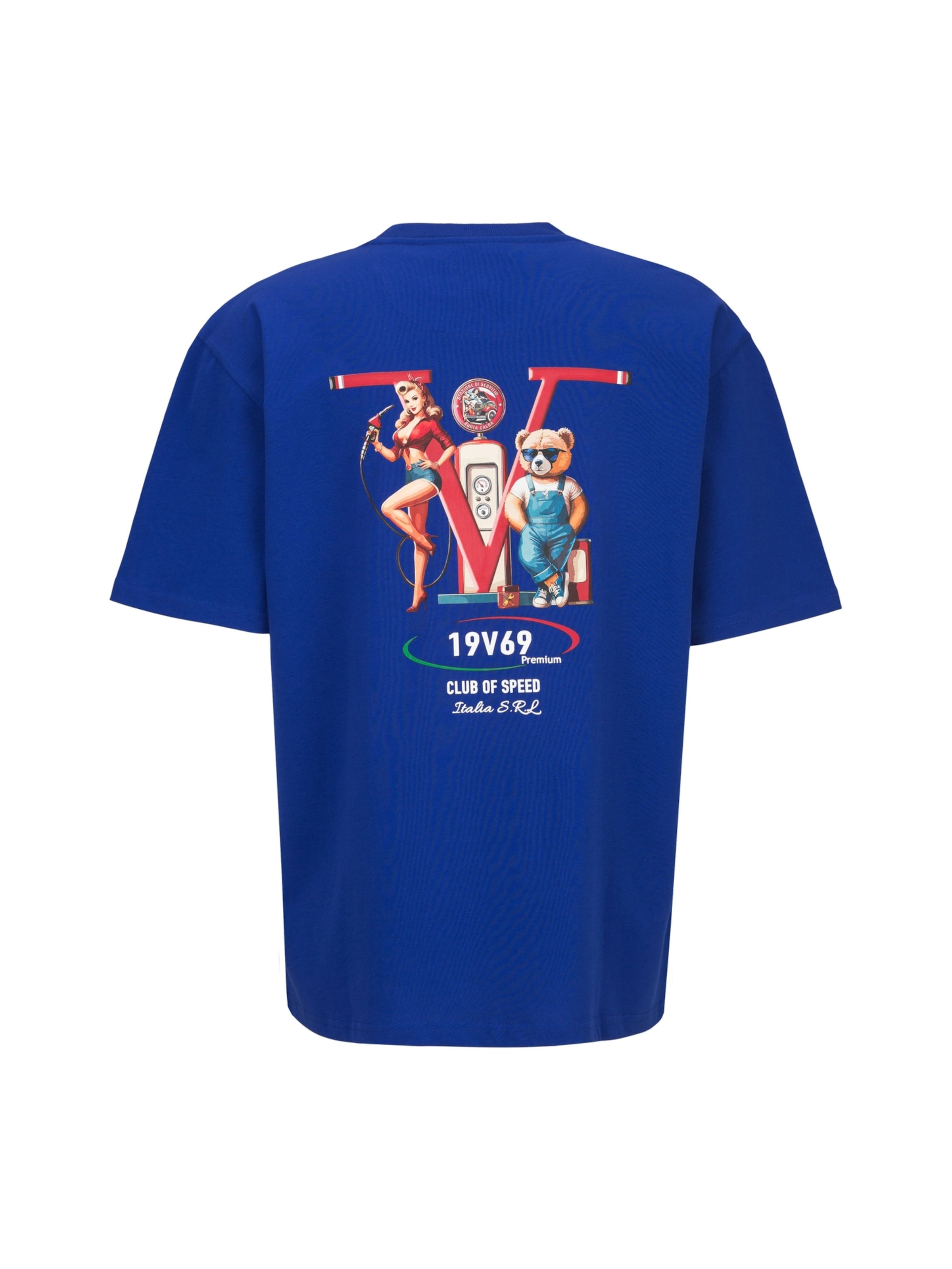 19V69 ITALIA - Camiseta 'Tamaro Racing' en azul