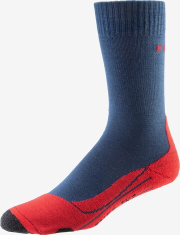 FALKE Athletic Socks in Blue: front