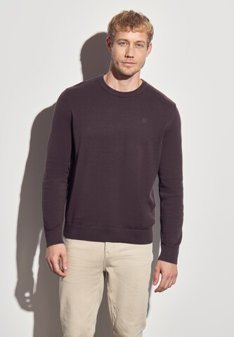 Street One MEN Pullover in Lila: Vorderseite
