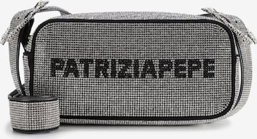 Borsa a tracolla di PATRIZIA PEPE in argento: frontale