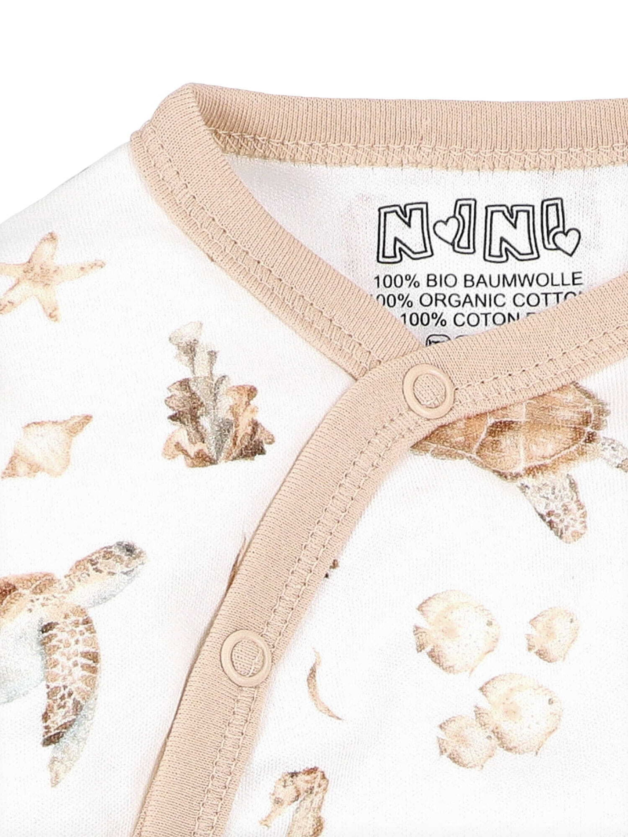 Barboteuse / body 'Schildkröte' NINI en blanc