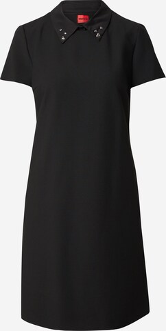 HUGO Φόρεμα 'Kalice' σε μαύρο: μπροστά