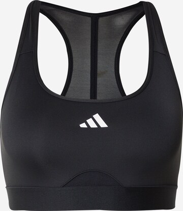 ADIDAS PERFORMANCE Bralette Sports Bra 'PWRCT' in Black: front