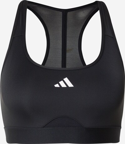 ADIDAS PERFORMANCE Sports bra 'PWRCT' in Black / White, Item view