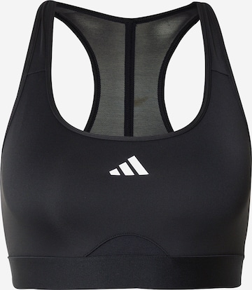 juoda ADIDAS PERFORMANCE Biustjė Sportinė liemenėlė 'PWRCT': priekis