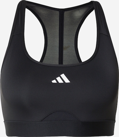 Sportinė liemenėlė 'PWRCT' iš ADIDAS PERFORMANCE, spalva – juoda / balta, Prekių apžvalga