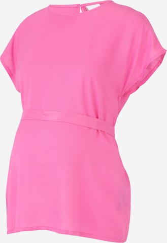 MAMALICIOUS Bluzka 'MISTY' w kolorze różowy: przód