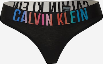 Calvin Klein Underwear Normalny krój Stringi 'Intense Power Pride' w kolorze czarny: przód