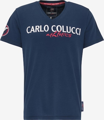 Carlo Colucci Shirt 'Conte' in Blue: front