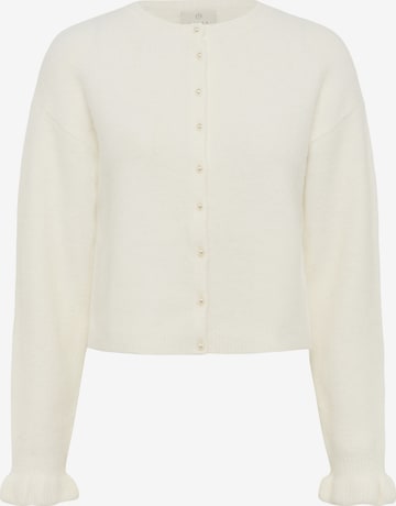 Cardigan 'KACourson' Kaffe en blanc : devant