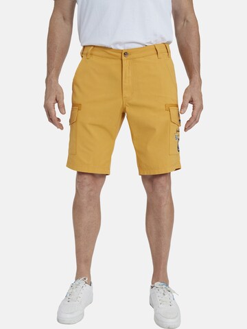 Jan Vanderstorm Loose fit Pants ' Teutori ' in Yellow: front