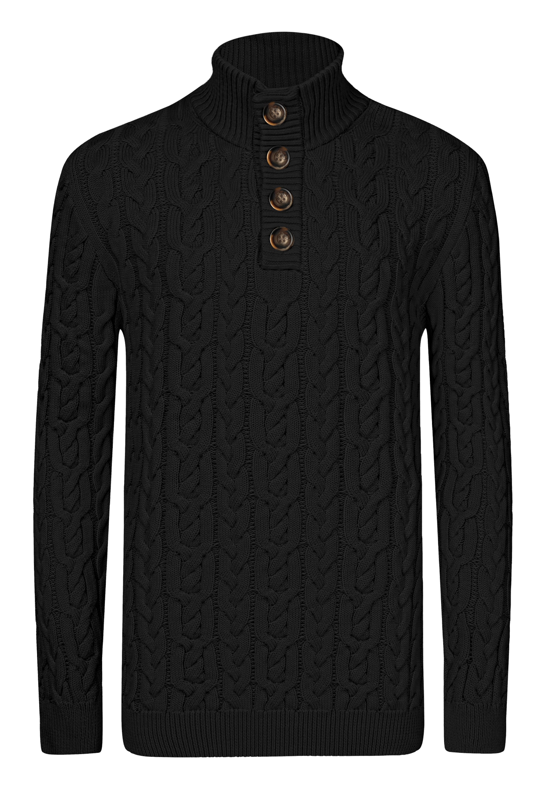 Jimmy Sanders Pullover in Schwarz: Vorderseite