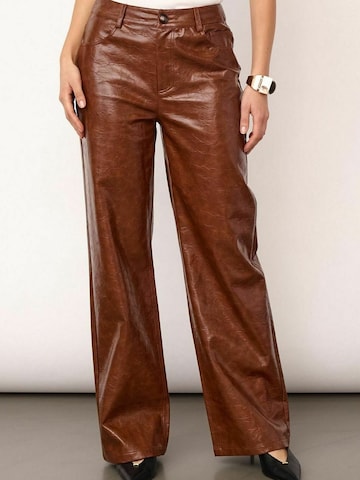 Regular Pantalon ' RichaCC ' co'couture en marron