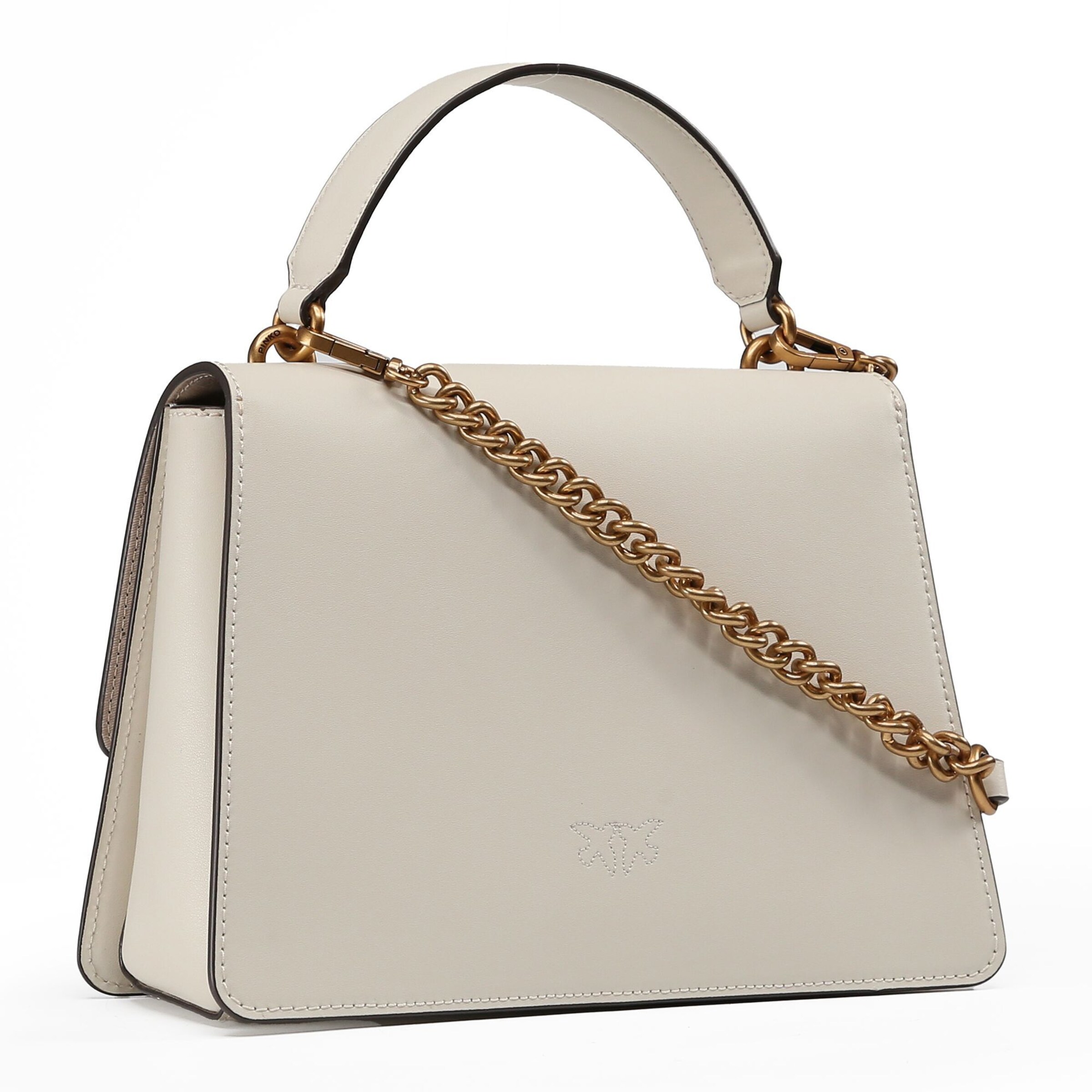 Borsa a mano 'Love One' di PINKO in bianco