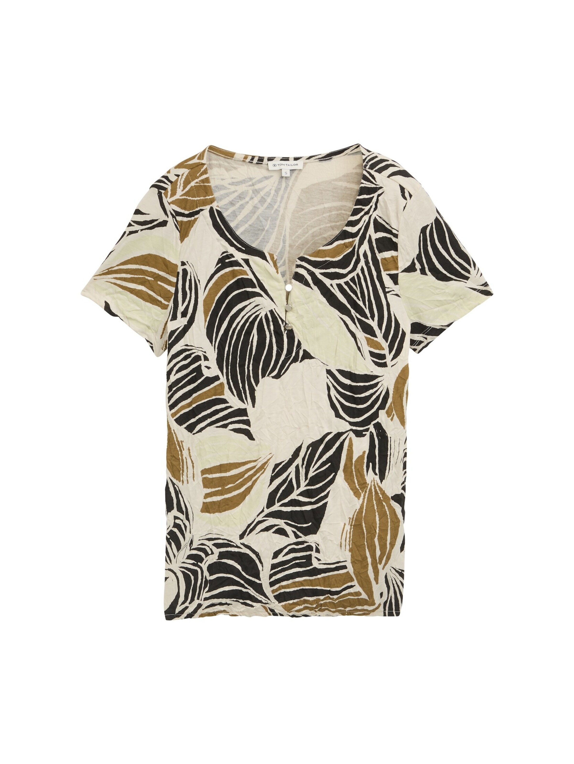 TOM TAILOR T-Shirt in Beige: Vorderseite