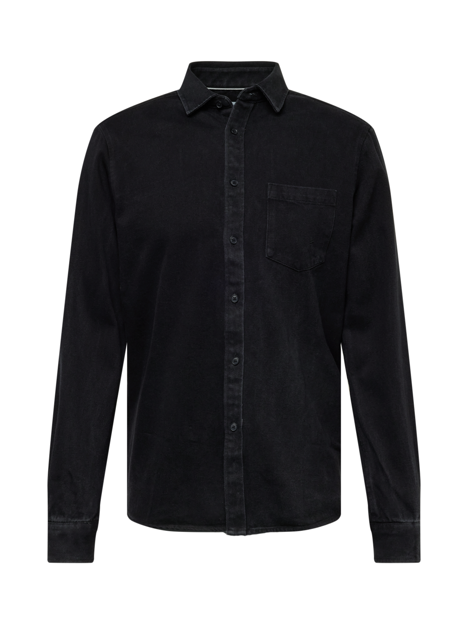  Solid Camicia in Nero 