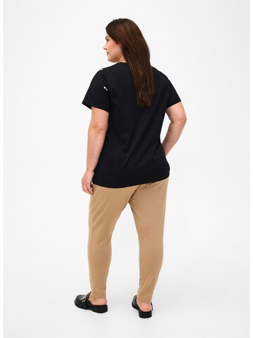 Slimfit Pantaloni 'JMaddie' di Zizzi in beige