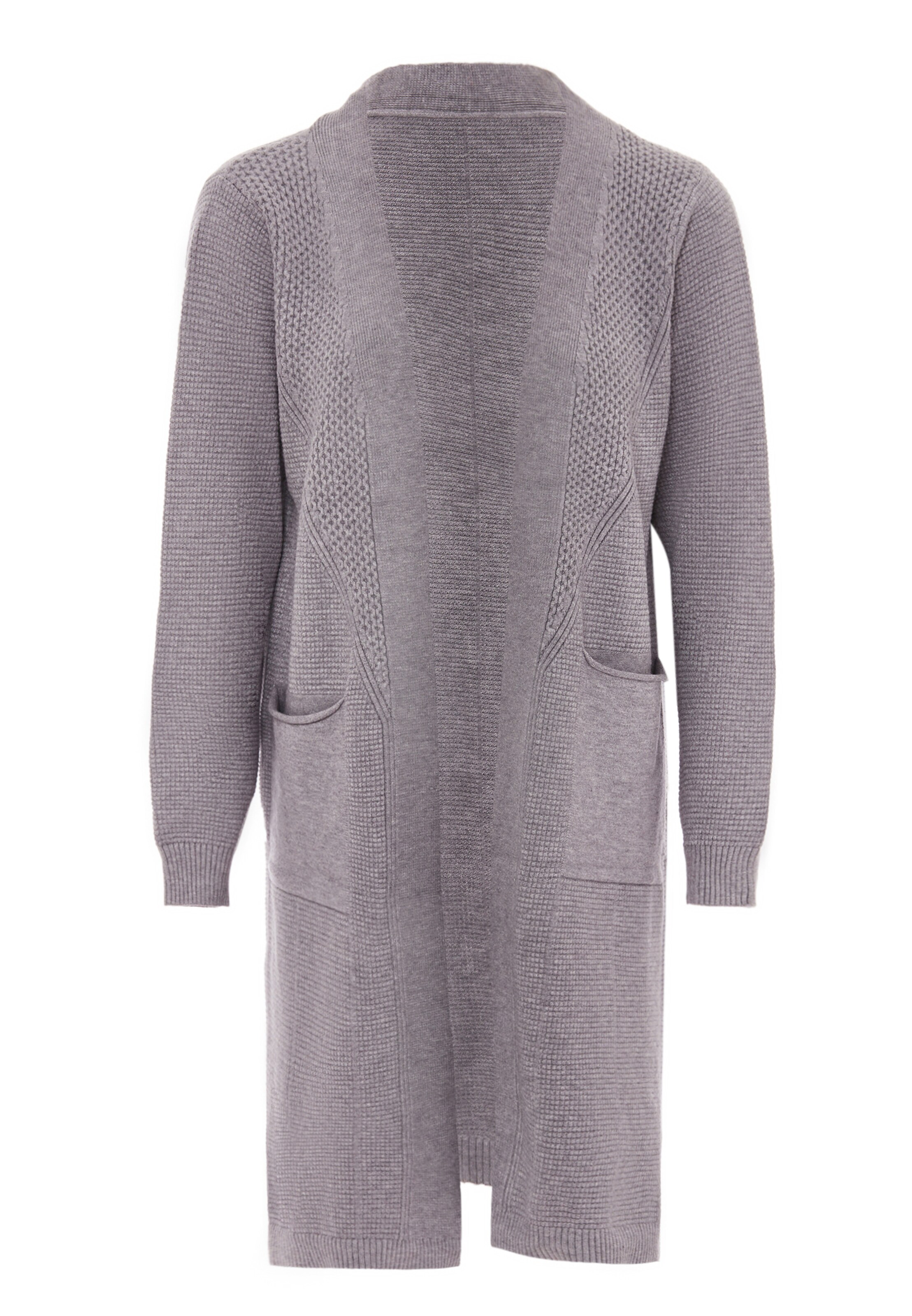 Jalene - Casaco de malha em cinzento: frente