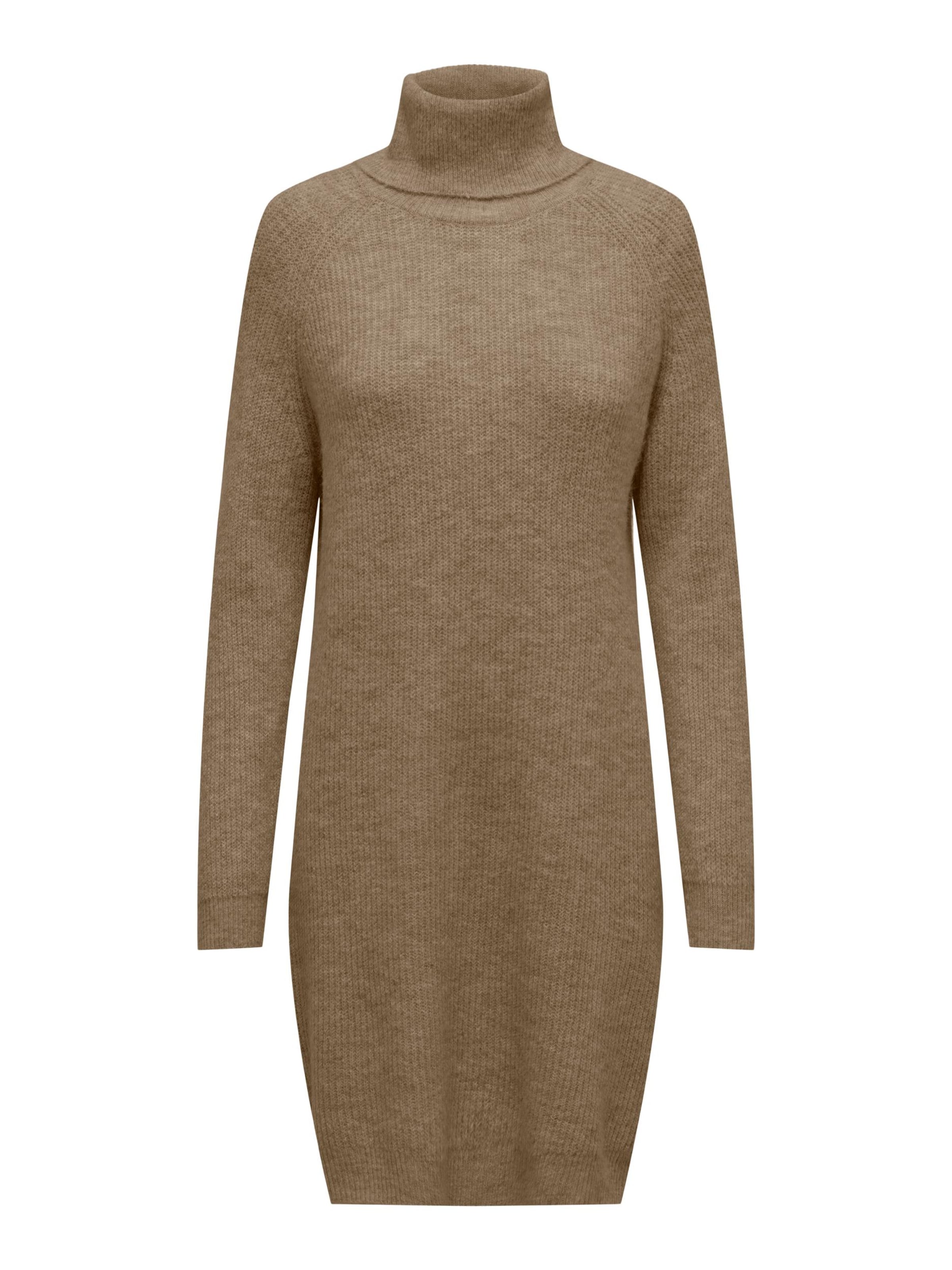 ONLY Strikkjole 'Silly' i brun: forside