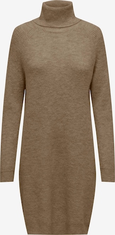 ONLY Knitted dress 'Silly' in Brown: front