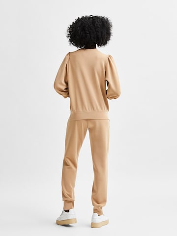 SELECTED FEMME Sweatshirt 'Tenny' in Brown