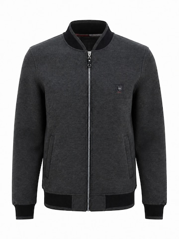 SCR. Sweat jacket 'SEM' in Grey: front