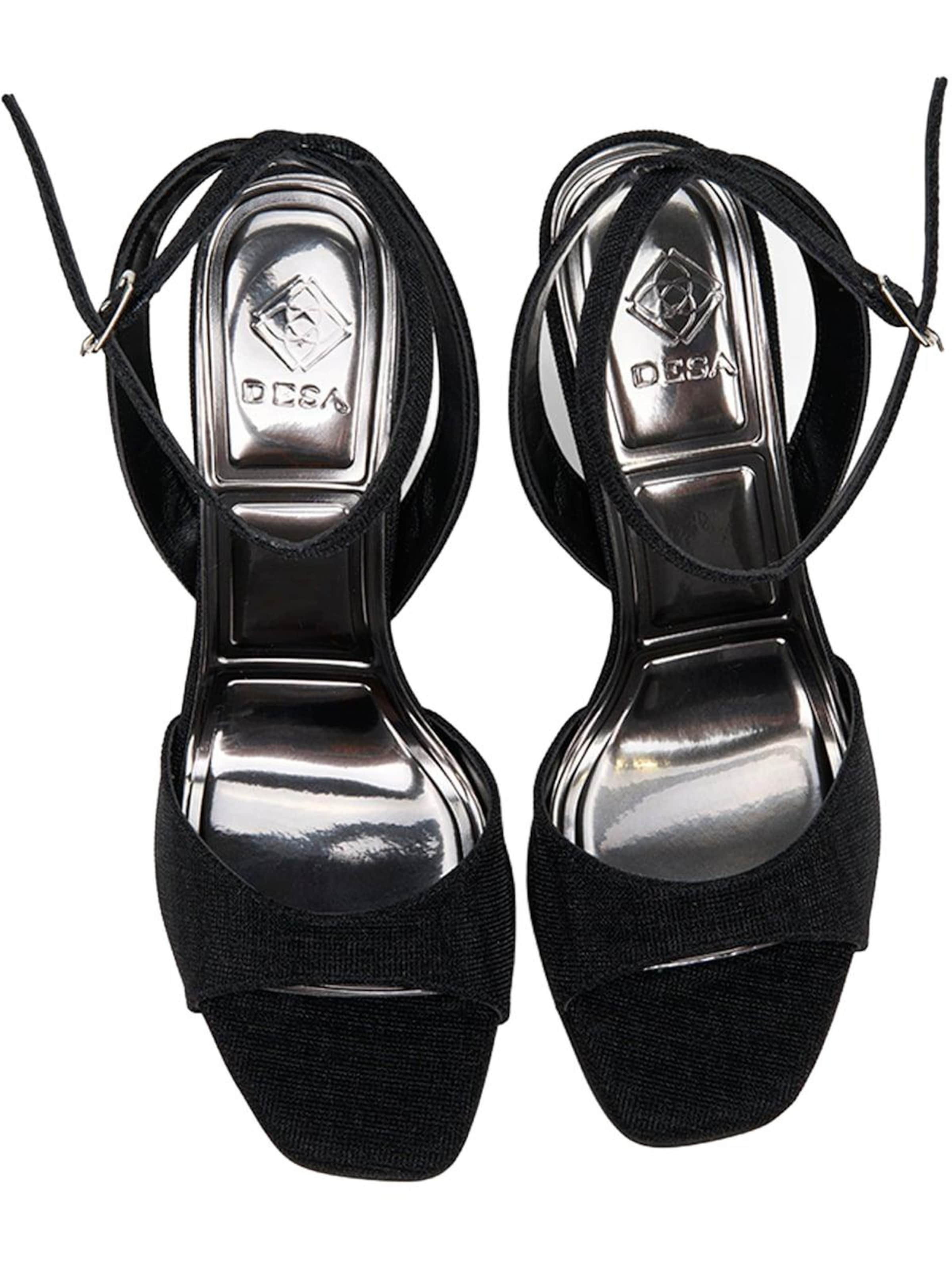 Desa Strap Sandals 'Pumps' in Black