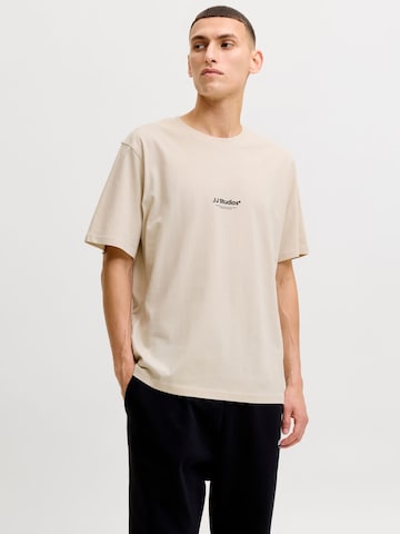 JACK & JONES Shirt in Beige: voorkant