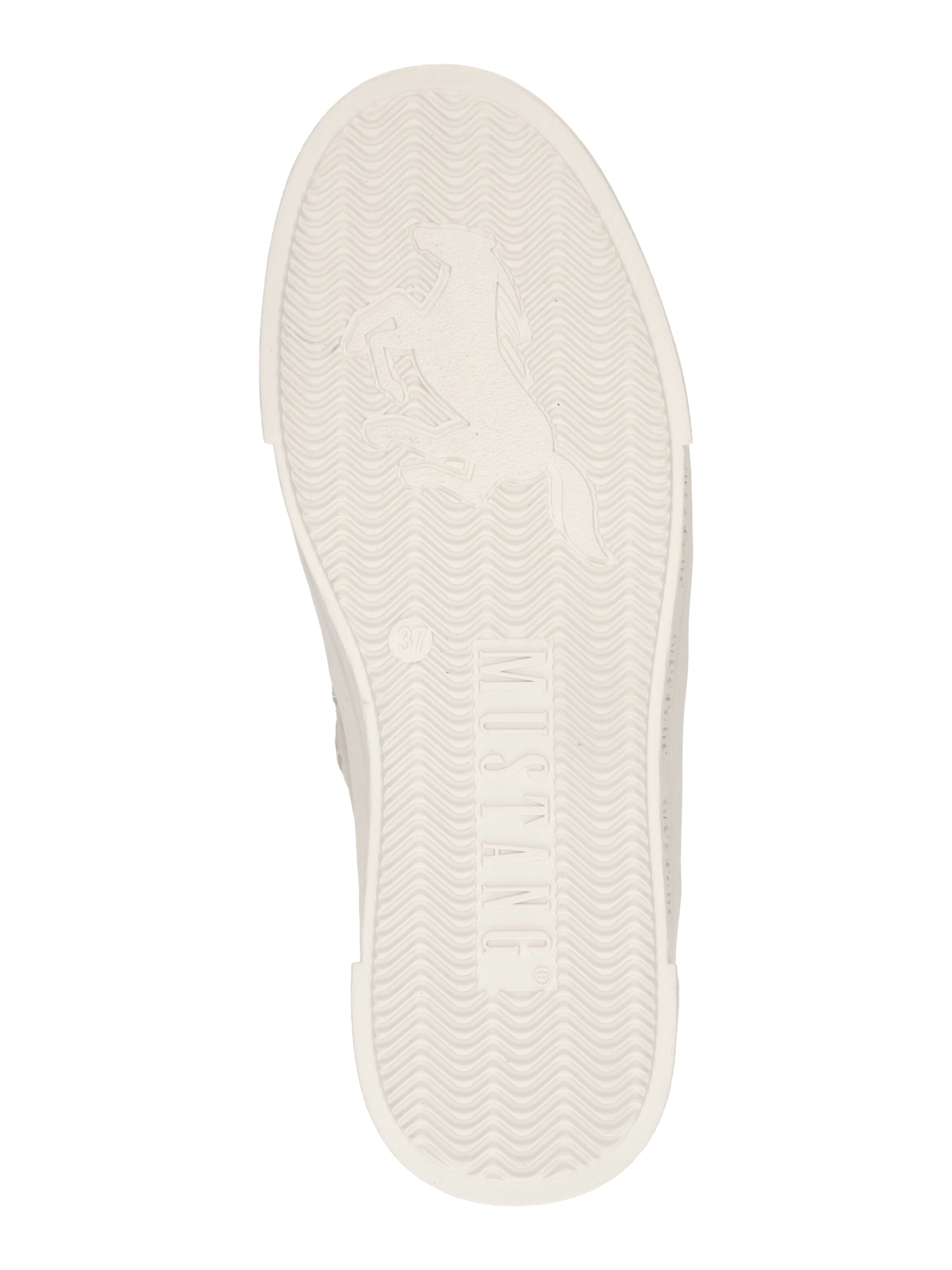 Ghete cu șireturi de la MUSTANG pe alb