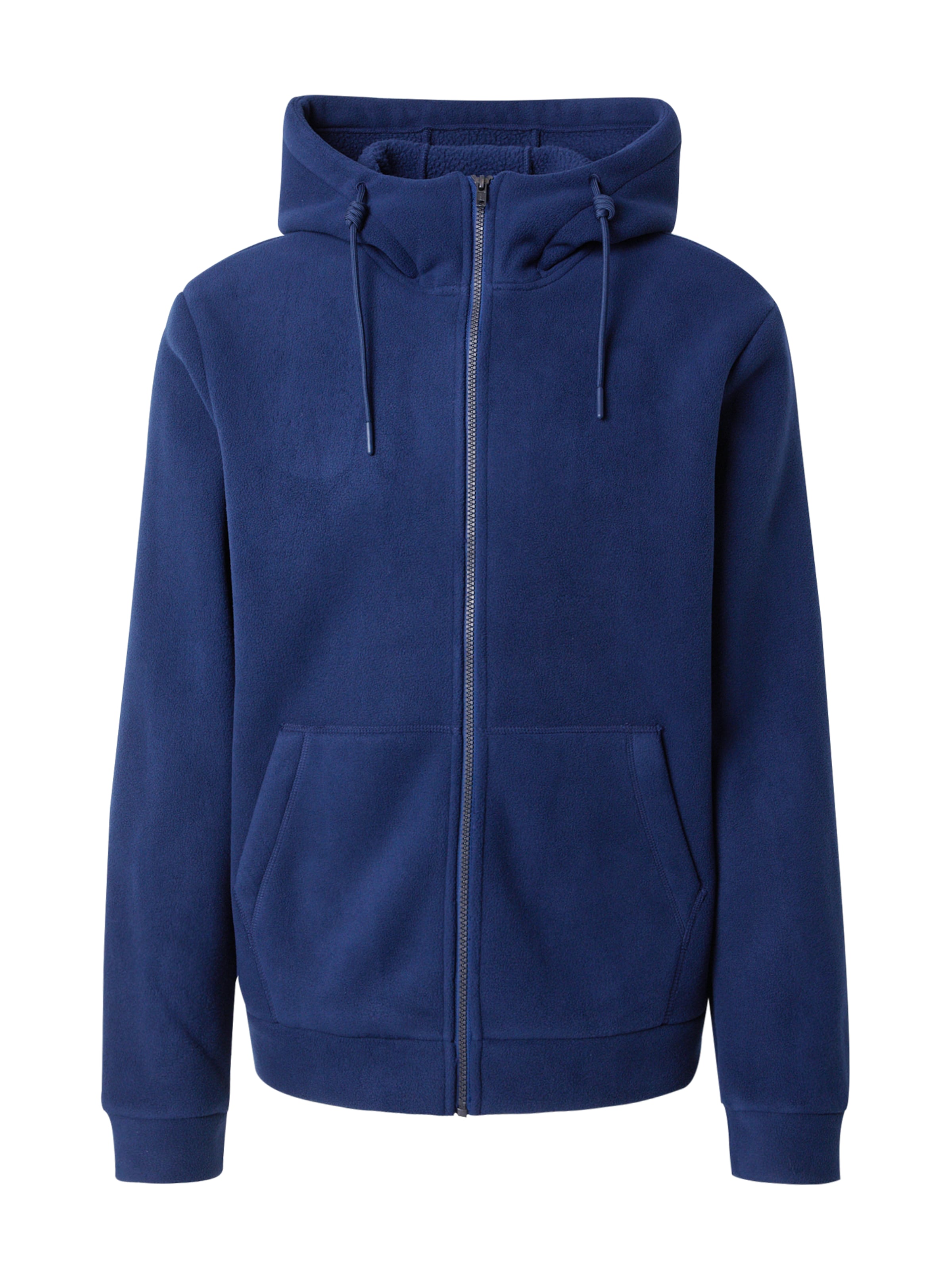 Veste en polaire BLEND en bleu : devant