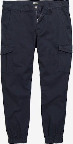 Men Plus Regular Cargo trousers in Blue: front