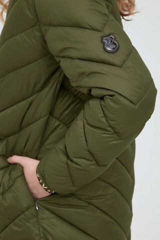 Fransa Winter Coat 'FRBAPADDING 5' in Green