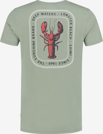 Shiwi Shirt 'Lobster Beach' in Groen
