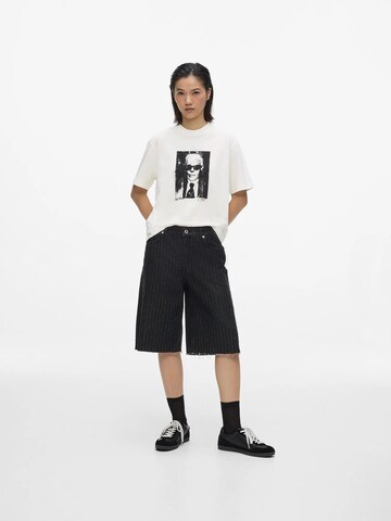 balta KARL LAGERFELD JEANS Marškinėliai