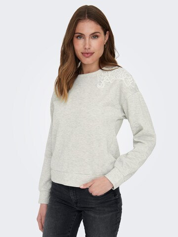 ONLY Sweatshirt 'GINA' in Grau