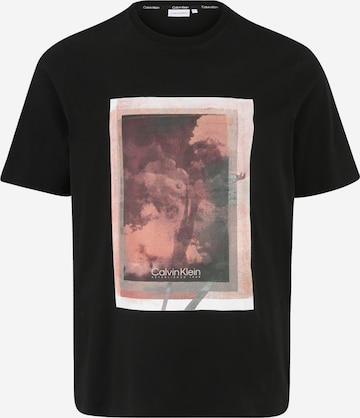 T-Shirt Calvin Klein Big & Tall en noir : devant