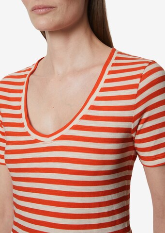 Marc O'Polo Shirt 'aus Organic Cotton Slub Jersey' in Oranje