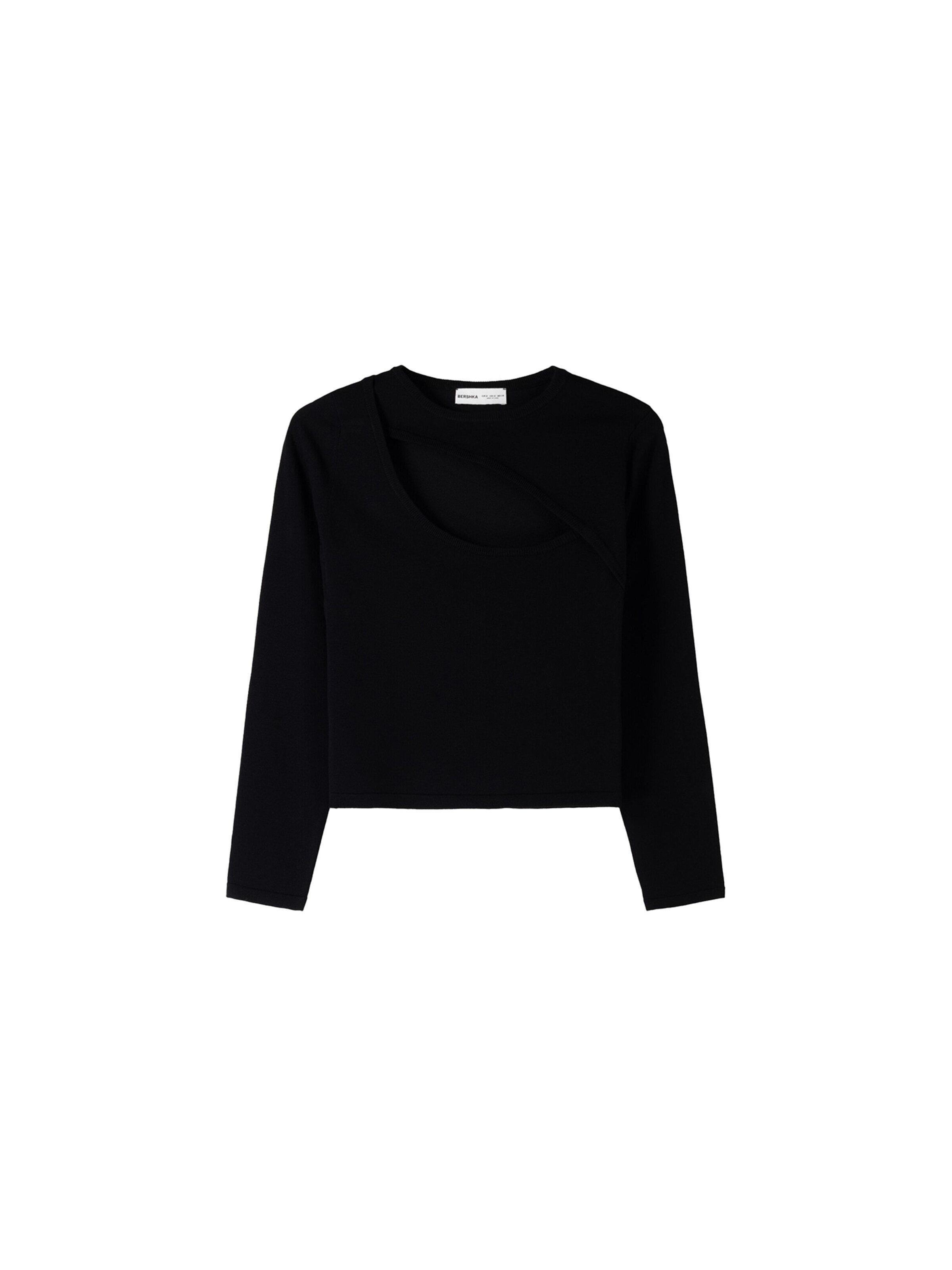 Bershka Póló - fekete: elől