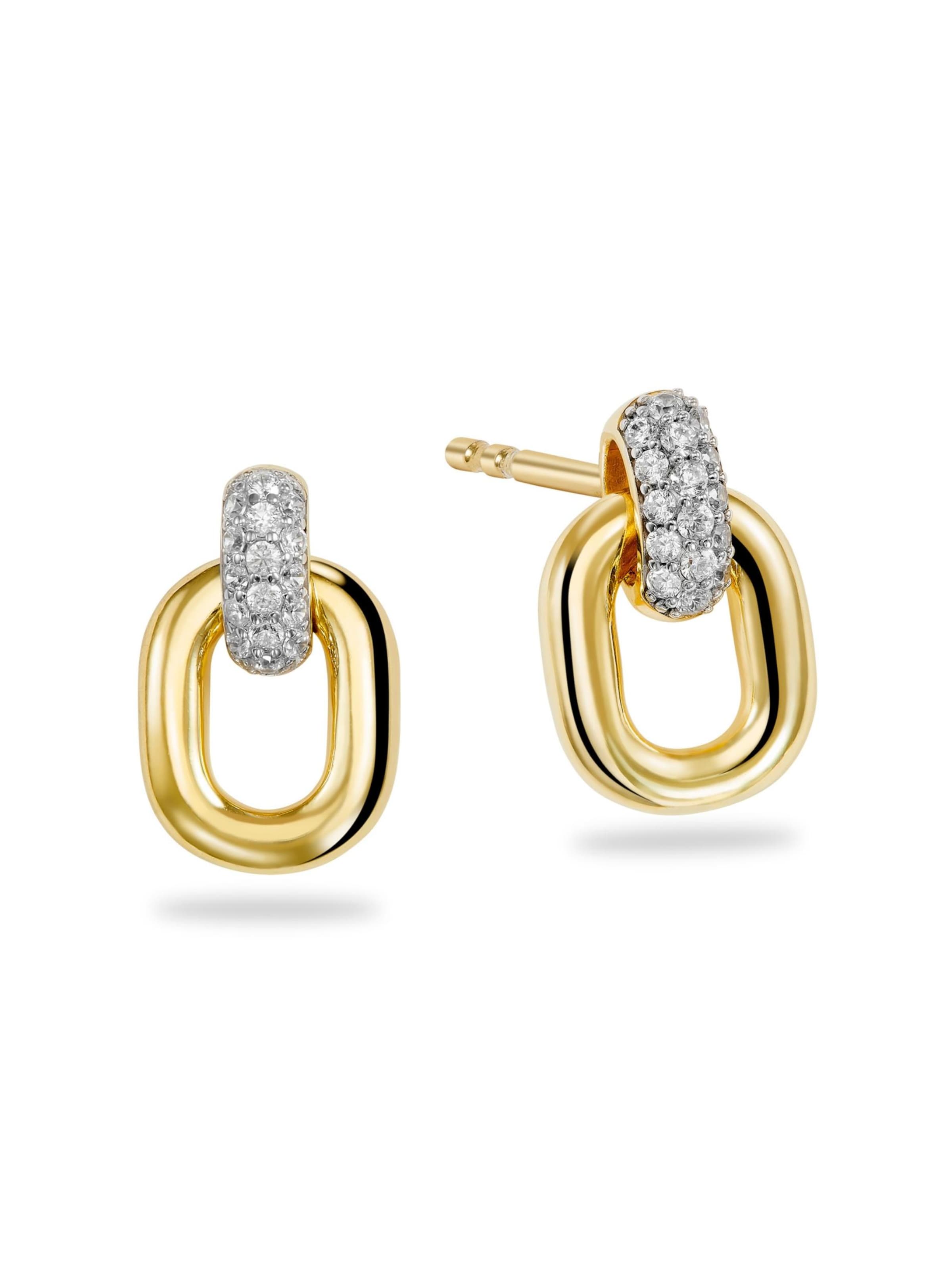 Kamiko Oorbellen 'DAPHNE' in Goud: voorkant