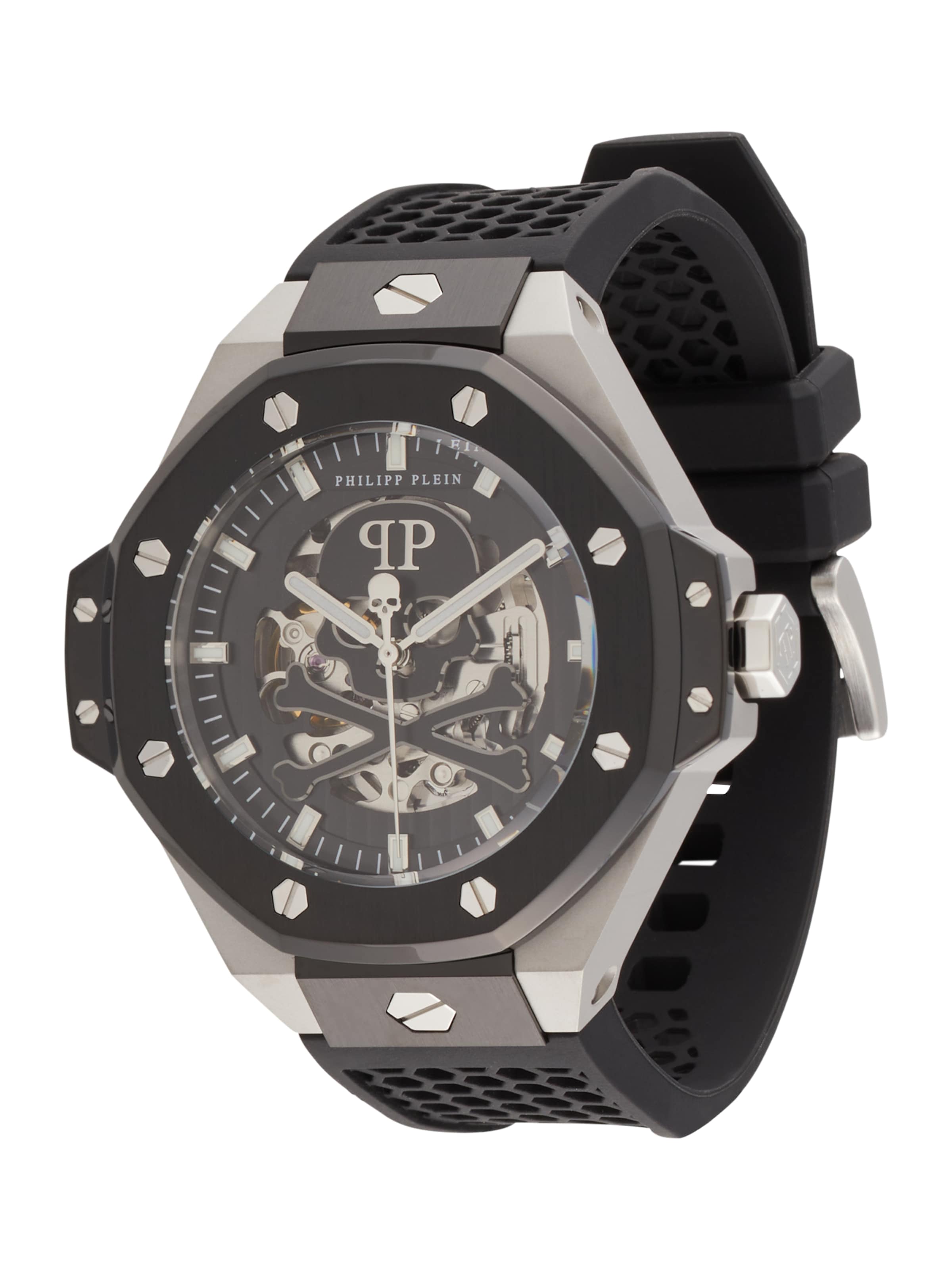 Philipp Plein Analogt ur '$keleton Royal' i sort: forside