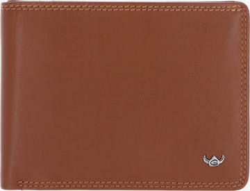 Porte-monnaies 'Polo' GOLDEN HEAD en marron : devant