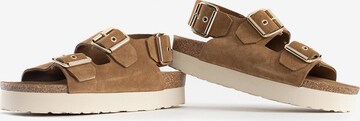 Bayton Strap sandal 'Rosa' in Brown