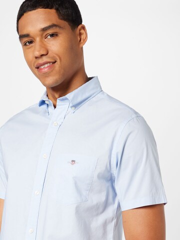 GANT Regular fit Overhemd in Blauw