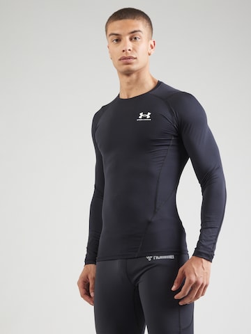 T-Shirt fonctionnel UNDER ARMOUR en noir : devant