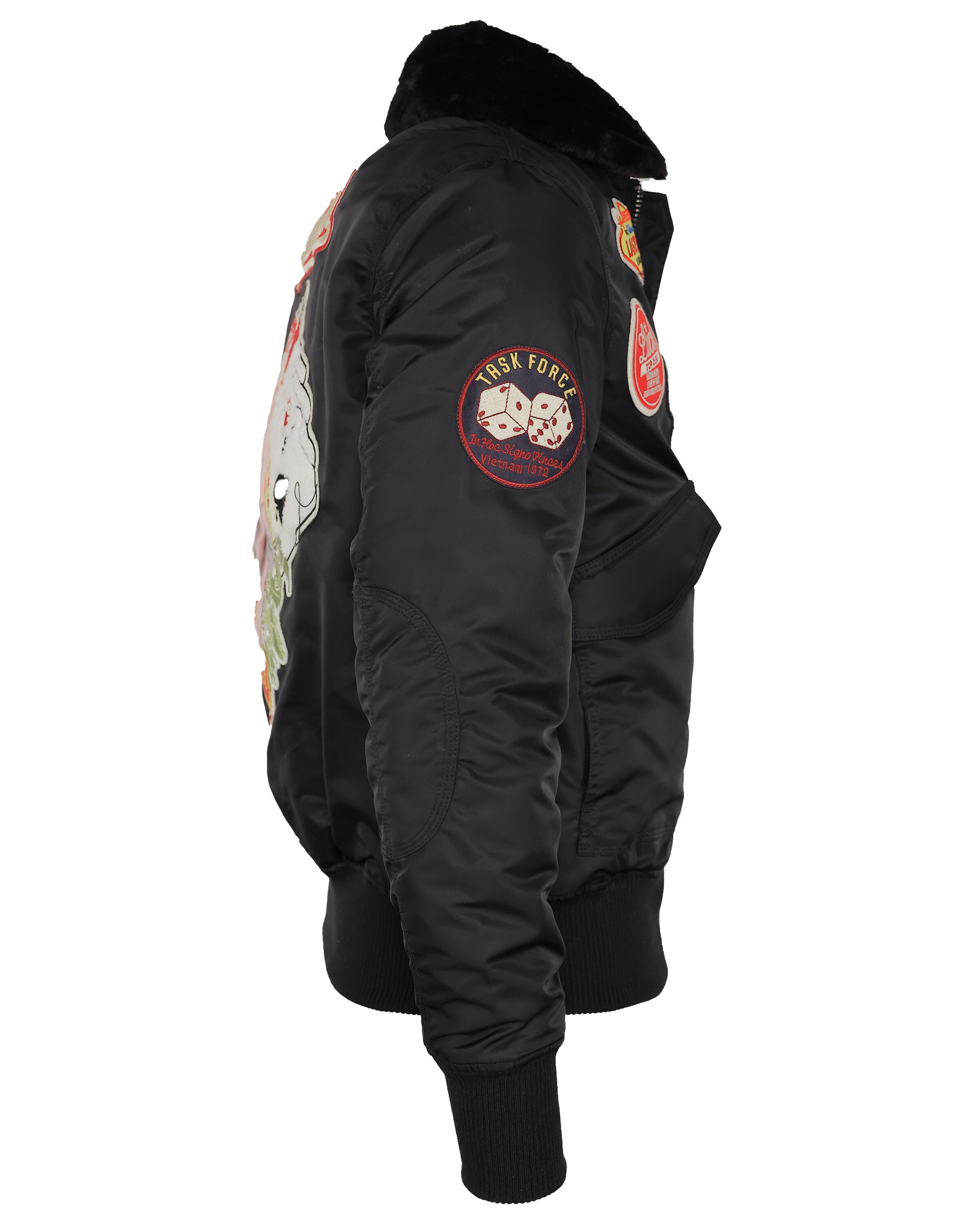 TOP GUN Bomberjacke ' TG20213032 ' in Schwarz