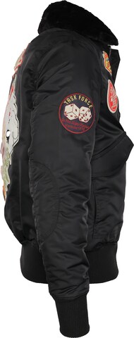 TOP GUN Bomberjacke ' TG20213032 ' in Schwarz