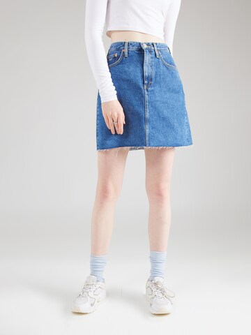 Tommy Jeans Rock in Blau: Vorderseite