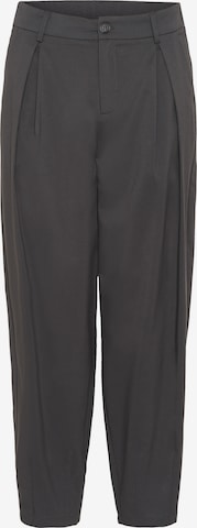CULTURE - Pantalón plisado en gris: frente